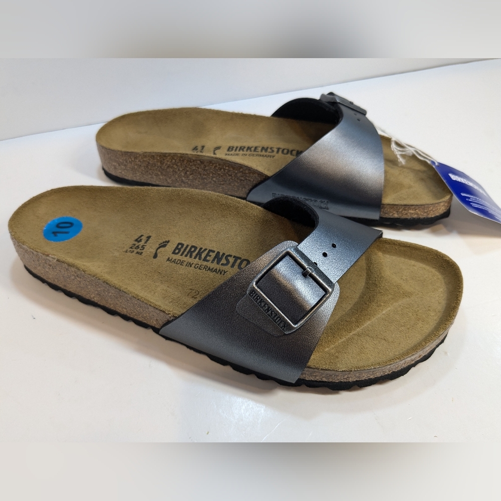 Birkenstock Made In‎ Germany Adjustable Strap Unisex Size L-10 Mens 8  Black